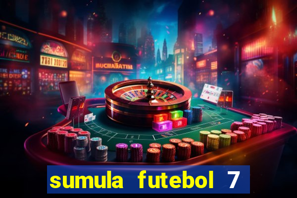 sumula futebol 7 society excel